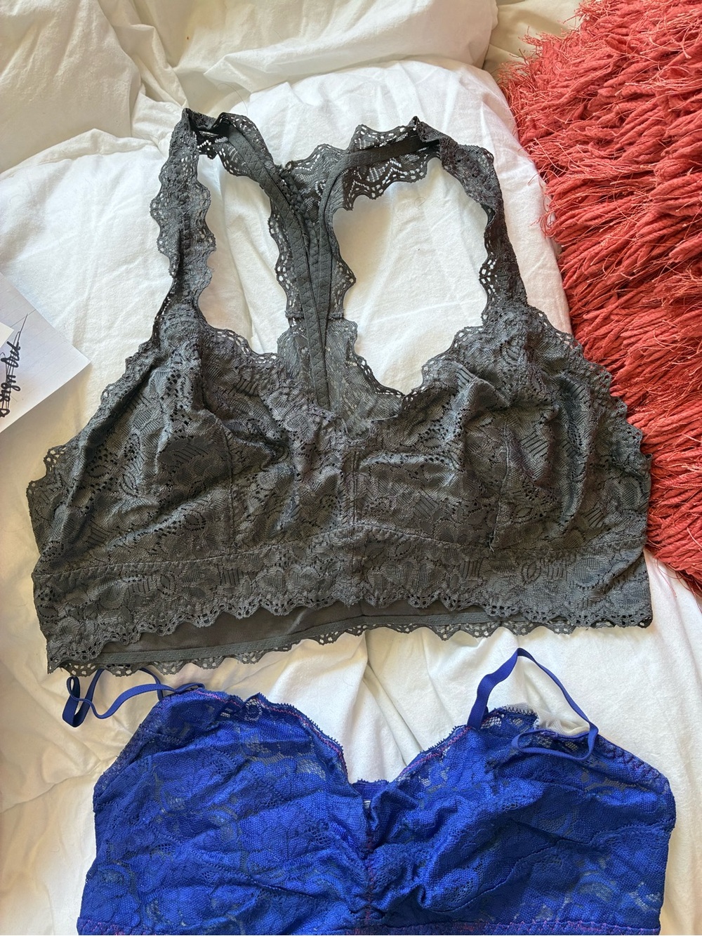 Grey Lace Bralette - Women Intimates